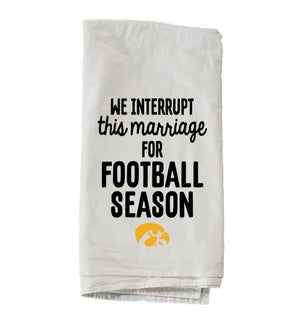Football Season University Of Iowa Towel